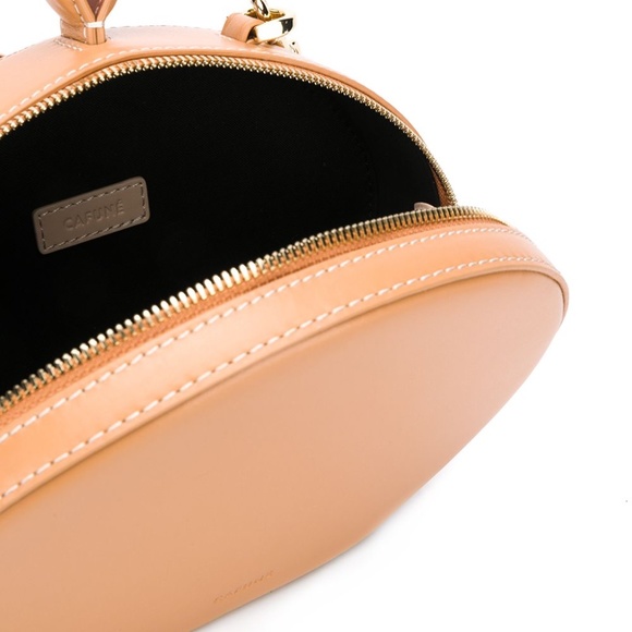 CAFUNÉ Caramel Leather Egg Bag - Picture 12 of 16